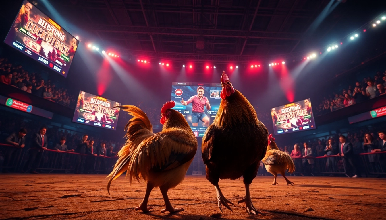 Live betting experience on sv368win.live showcasing thrilling cockfighting action and interactive digital interface.