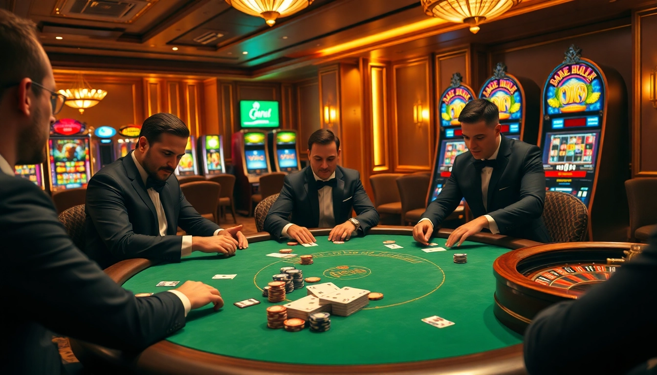 Play poker at 69vn.gb.net, experiencing luxury in a vibrant casino atmosphere filled with excitement.